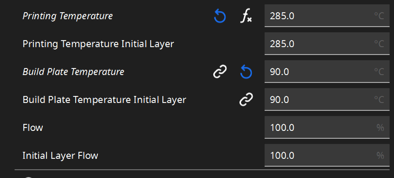 HTN CF25 filament 3d printer settings